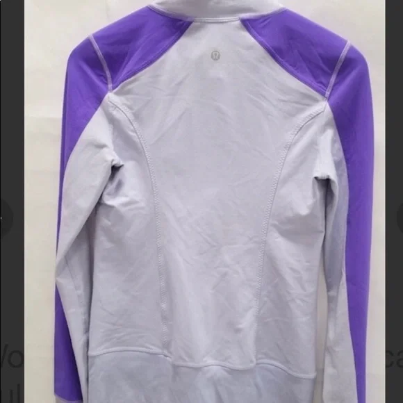 EUC- lululemon athletica jacket purple and gray - Picture 2 of 6